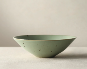 粗陶米饭碗-芥末黄