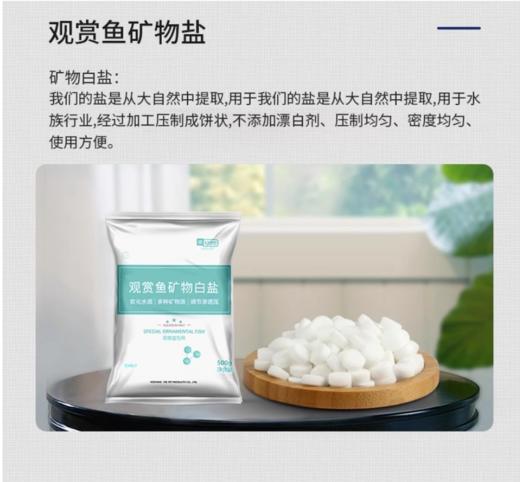 严选【天然矿物白盐500克】yee水族观赏鱼矿物盐专用杀菌盐热带鱼用鱼缸消毒盐白盐 商品图2
