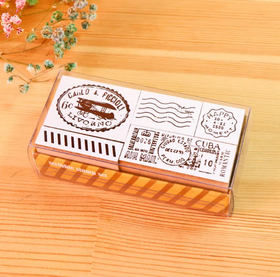 micia美日 黑白畫塗鴉印章組