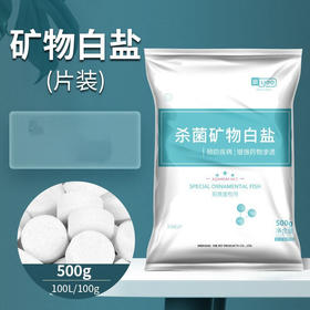严选【天然矿物白盐500克】yee水族观赏鱼矿物盐专用杀菌盐热带鱼用鱼缸消毒盐白盐