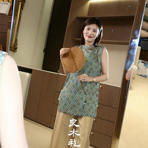 【预售7天】良木礼真丝花罗上衣（X7248） 商品图0