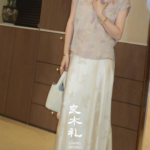 【不退不换】良木礼醋酸半裙（X7213） 商品图4