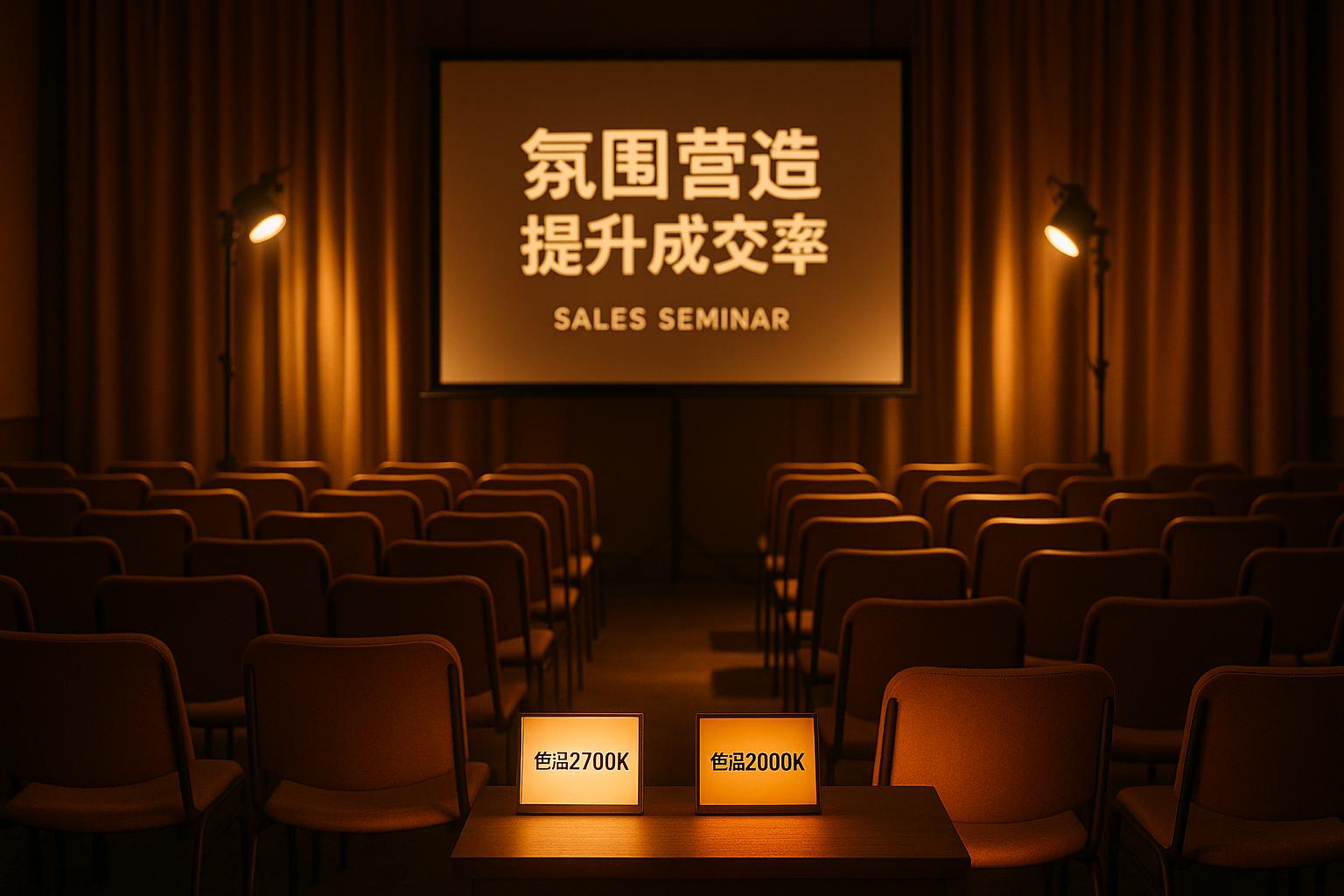 會(huì)銷(xiāo)燈光設(shè)計(jì)怎么做？實(shí)操方法提升現(xiàn)場(chǎng)成交率