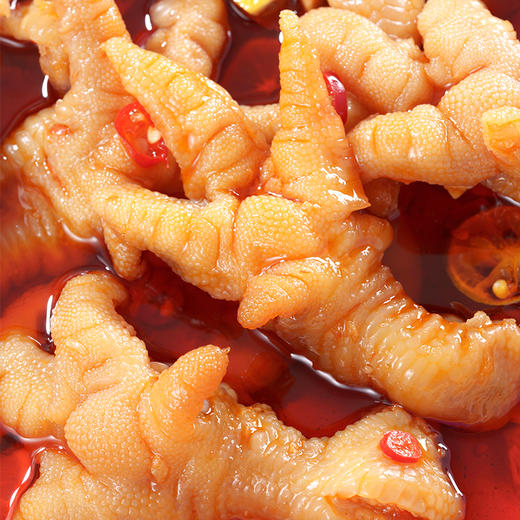 【严选】【爪大肉厚 不碱泡 不保水】小胡鸭香辣去骨凤爪  48h低温冷泡 90g /袋*2袋（厂家直发） 商品图1