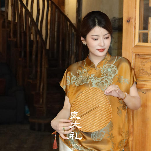 【预售7天】良木礼真丝上衣（X7398） 商品图1