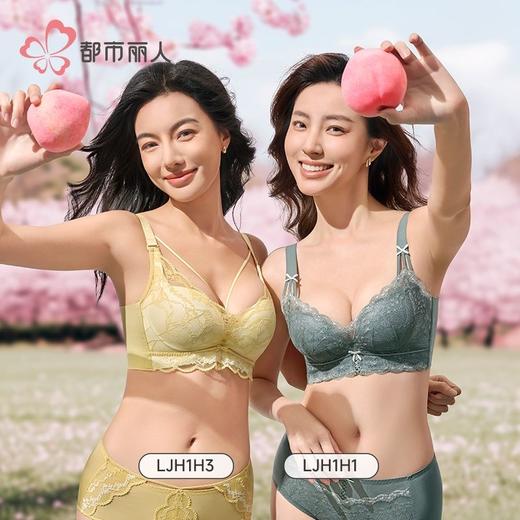 都市丽人女士内衣蕾丝内衣塑身文胸塑身内衣无调整型文胸无钢LJH1H1 商品图5