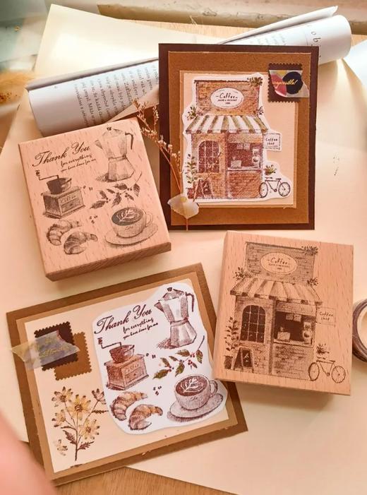 micia美日 水彩網點-咖啡印章 商品图4