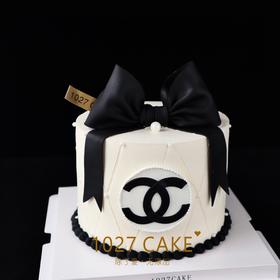 1027CAKE | 小香风蛋糕  黑白 蝴蝶结