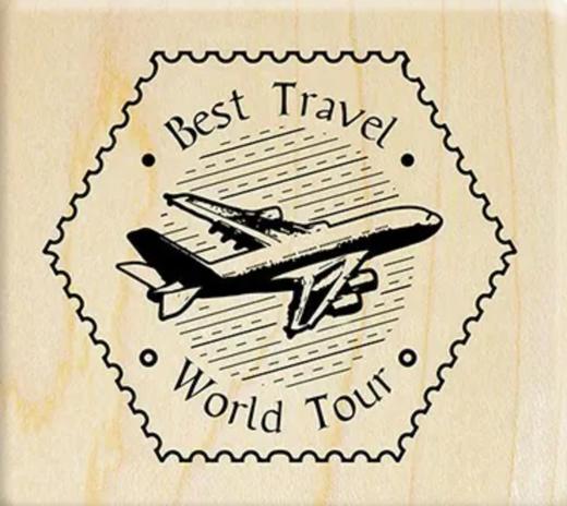 micia美日 枫木印章-飞机邮票 商品图0