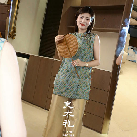 【不退不换】良木礼真丝阔腿裤（X7246） 商品图1