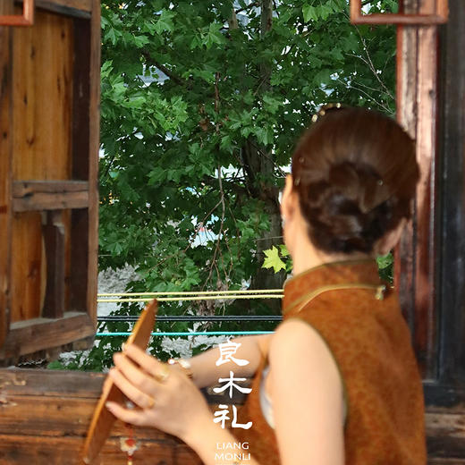 【部分现货】良木礼牡丹双色萝上衣（X7332） 商品图5