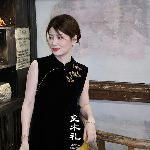 【部分现货】良木礼真丝国风上衣（X7233） 商品图2