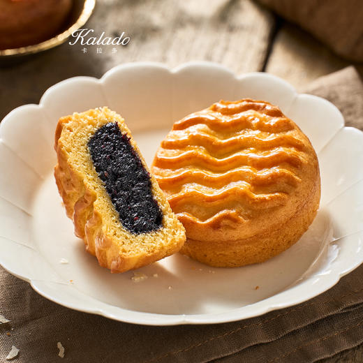 【蛋月系列】桑葚蓝莓蛋月烧80g 商品图0