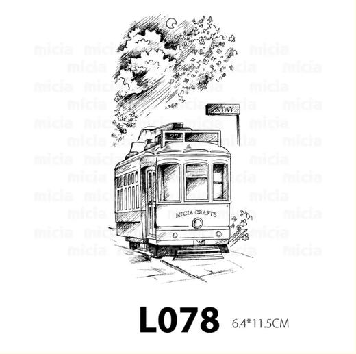 micia美日 夜間速寫電車 楓木印章 商品图1