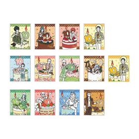 非人哉 十周年原画系列 色纸 全13种 12包/盒 国谷