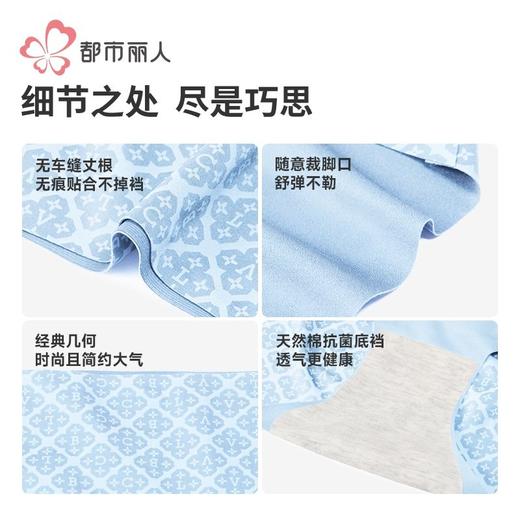 都市丽人女士内裤泳布内裤无尺码内裤女士平角内裤女内裤LPH62N 商品图7