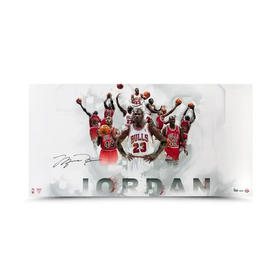 收藏系列 乔丹 公牛队球衣生涯 限量亲笔签名海报