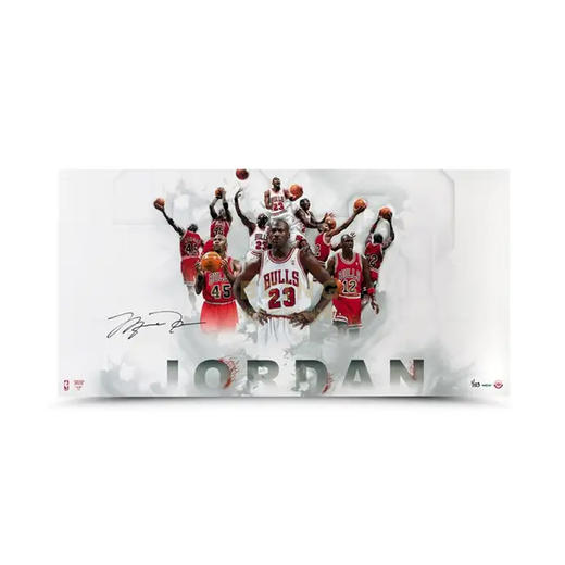 收藏系列 乔丹 公牛队球衣生涯 限量亲笔签名海报 商品图0
