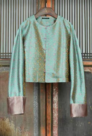 盛唐牡丹盛奢系列 | 真丝织锦对襟外套 商品图0