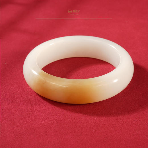 新疆国玉盟世玉【玉暖融糖】羊脂玉手镯圈口56.9【顺丰物流】 商品图3