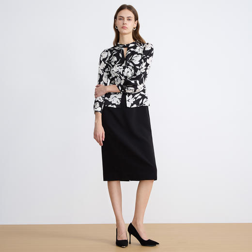 EITIE爱特爱复古印花气质优雅新款连衣裙C2507848 商品图3