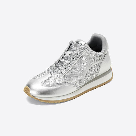 Westory2025年秋季烫仿钻内增高轻便运动鞋德训鞋S25CM76431 商品图7