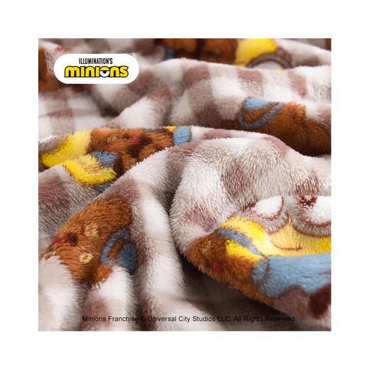 小黄人大眼萌系列-英伦风系列-复古风-披肩毯CJF050131 商品图1