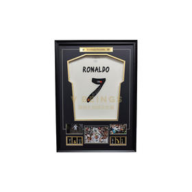 收藏系列 C罗 皇马队7号 13/14 亲笔签名球衣