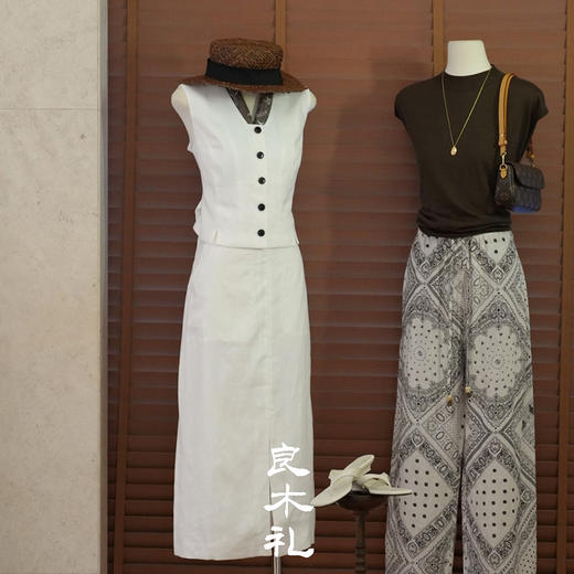 【预售7天】良木礼亚麻休闲裤（X7308） 商品图0