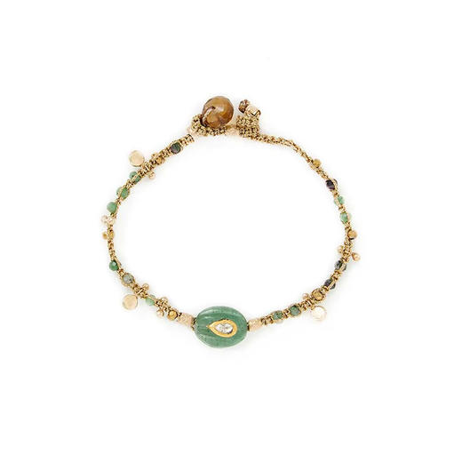 订购12周到｜ROOM SERVICE-KASHA-石英石 花边 手链［法国设计师］ 商品图0