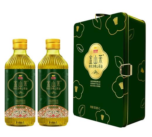 金龙鱼金山茶有机冷榨山茶油500ML*2礼盒 商品图0