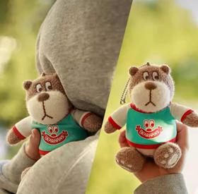 小熊汉斯卫衣坐浅蓝挂件(大号)