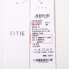EITIE爱特爱早秋黑色V领袖口手工立体花连衣裙秋季新款C2507830 商品缩略图6