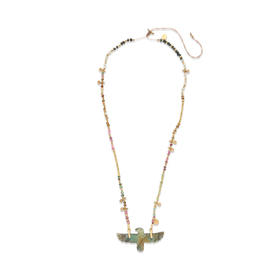 订购12周到｜ROOM SERVICE-PHOENIX PERLE-凤凰 拉长石 吊坠 项链［法国设计师］