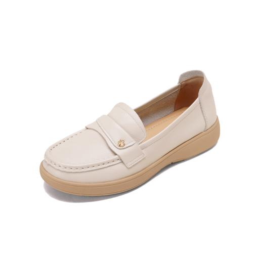 【秋季新款】西村名物2025年秋季新款厚底防滑粗跟软底舒适乐福鞋T25CM31471 商品图11