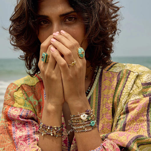 订购12周到｜ROOM SERVICE-KASHA-石英石 花边 手链［法国设计师］ 商品图2