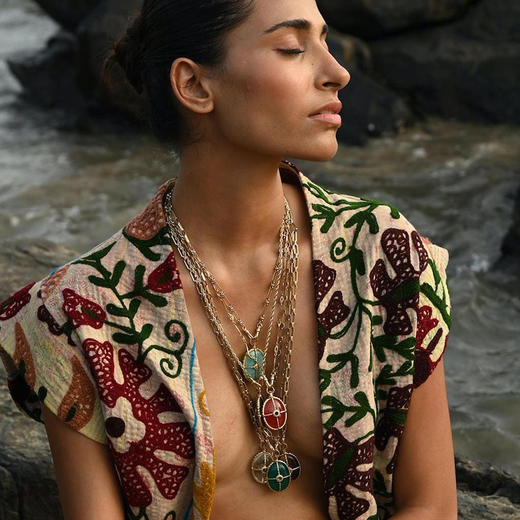 订购12周到｜ROOM SERVICE-OCTAVE-碧玺 吊坠 项链［法国设计师］ 商品图1