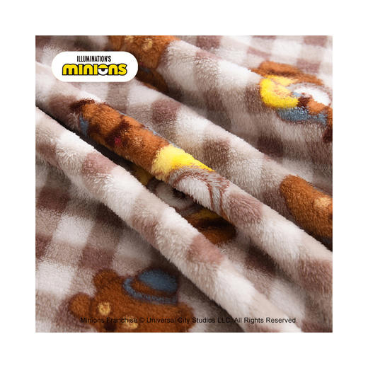 小黄人大眼萌系列-英伦风系列-复古风-披肩毯CJF050131 商品图2