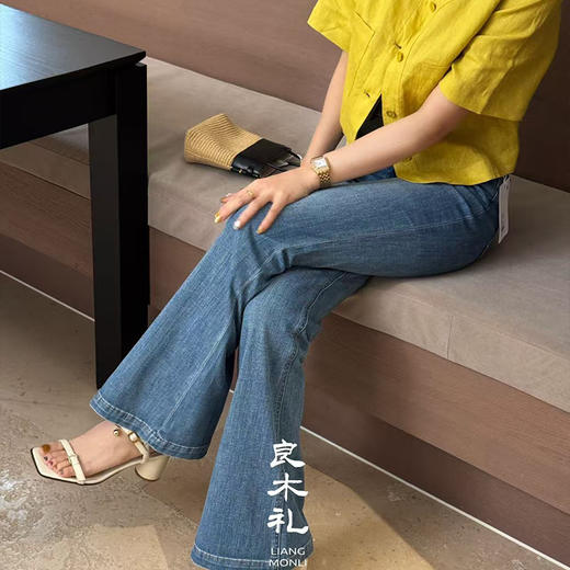 【部分现货】良木礼牛仔微喇裤（919-10） 商品图3