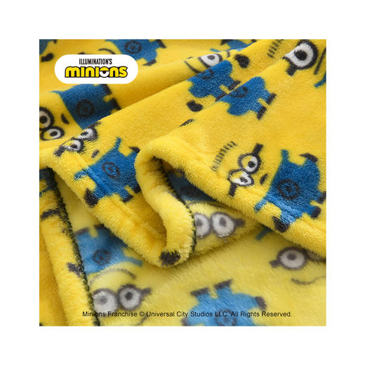 小黄人大眼萌系列-百万萌将系列-经典款-法兰绒毯 商品图3