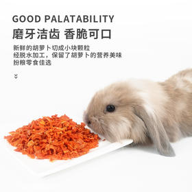 严选小动物胡萝卜干50g兔子零食营养蔬菜粒荷兰猪龙猫豚鼠宠物零食1袋