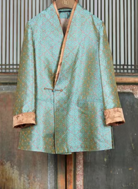 盛唐牡丹盛奢系列 | 真丝织锦西装外套