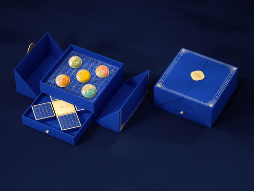 万达酒店及度假村·生活方式系列月饼礼盒-鎏光映月 商品图1