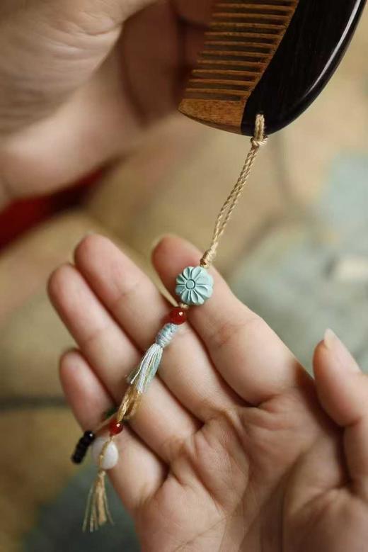 紫光檀x金丝楠【诗卿】木梳 商品图8