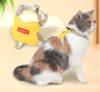 严选猫咪胸背带【桃皮绒亮黄色牵引绳S码】猫咪外出防挣脱工字牵引绳1个 商品缩略图1