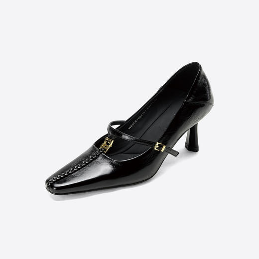 Westory法式小方头中跟玛丽珍通勤百搭浅口单鞋W25CE76021 商品图2