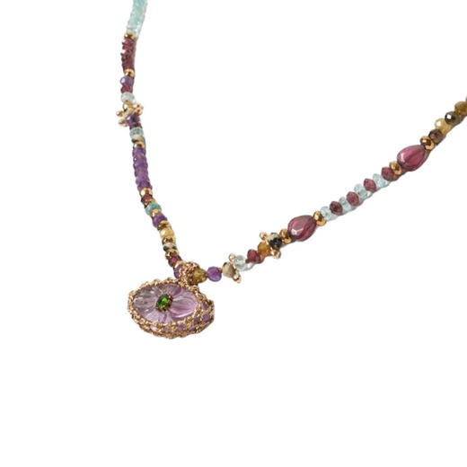 北京仓｜ROOM SERVICE-IRIS PERLE-紫水晶 护身符 吊坠 项链［法国设计师］ 商品图7