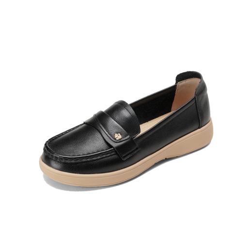 【秋季新款】西村名物2025年秋季新款厚底防滑粗跟软底舒适乐福鞋T25CM31471 商品图10