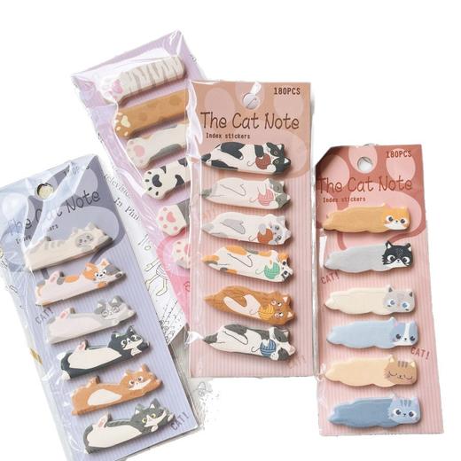 可爱猫咪索引贴学生用记事分类便签贴卡通diy标记N次贴 商品图4