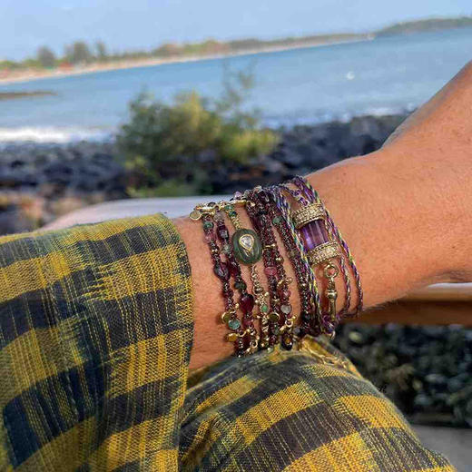 订购12周到｜ROOM SERVICE-KASHA-石英石 花边 手链［法国设计师］ 商品图3